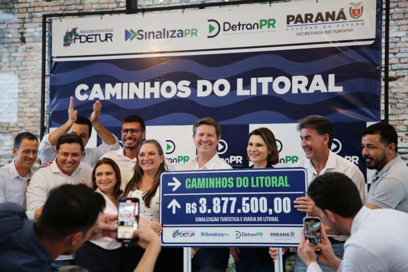Paraná investe R$ 3,8 milhões em sinalização viária e turística nos municípios litorâneos