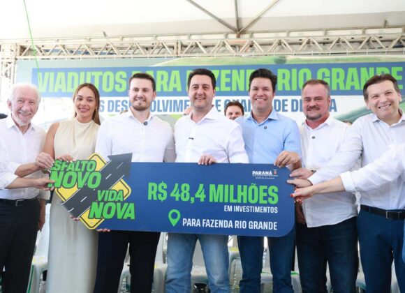 Estado libera R$ 48 milhões pelo Asfalto Novo, Vida Nova para Fazenda Rio Grande