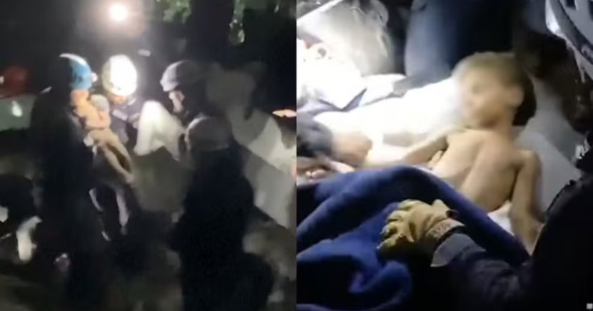 Criança resgatada na Venezuela