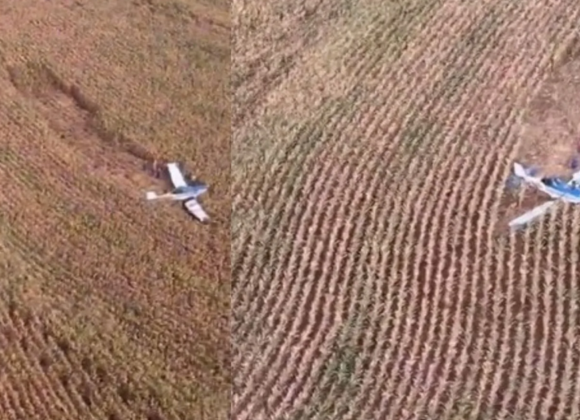 Avião cai em área rural de Marialva e deixa dois mortos no interior do Paraná Queda de avião no Paraná